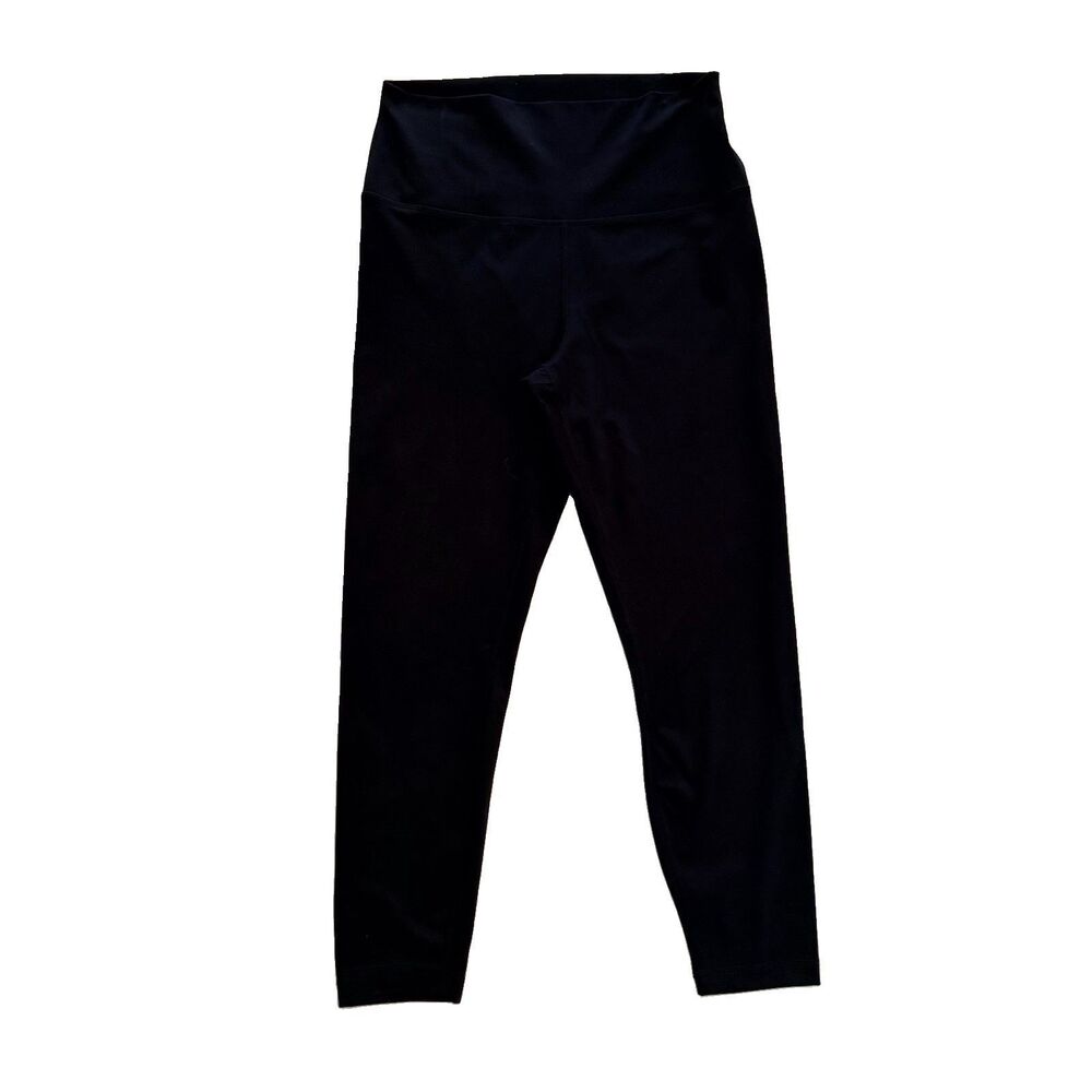 Yogalicious Lux Womens Yoga Legging Pants High Waist Black Ankle 3/4 S